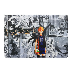 Магнитный плакат 3Х2 с принтом Сёё Хината в Санкт-Петербурге, Полимерный материал с магнитным слоем | 6 деталей размером 9*9 см | Тематика изображения на принте: anime | haikyuu | аниме | сёё хината