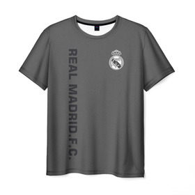 Мужская футболка 3D с принтом Real Madrid 2018 Vintage в Санкт-Петербурге, 100% полиэфир | прямой крой, круглый вырез горловины, длина до линии бедер | Тематика изображения на принте: fc | real madrid | реал мадрид | спорт | спортивные | фк | футбол | футбольный клуб