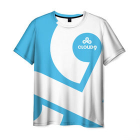 Мужская футболка 3D с принтом cs:go - Cloud 9 (2018 Style) в Санкт-Петербурге, 100% полиэфир | прямой крой, круглый вырез горловины, длина до линии бедер | 0x000000123 | 9 | cloud9 | csgo | клауд | кс го