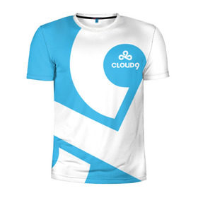 Мужская футболка 3D спортивная с принтом cs:go - Cloud 9 (2018 Style) в Санкт-Петербурге, 100% полиэстер с улучшенными характеристиками | приталенный силуэт, круглая горловина, широкие плечи, сужается к линии бедра | 0x000000123 | 9 | cloud9 | csgo | клауд | кс го