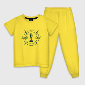 Детская пижама хлопок с принтом Hawkins radio club в Санкт-Петербурге, 100% хлопок |  брюки и футболка прямого кроя, без карманов, на брюках мягкая резинка на поясе и по низу штанин
 | stranger things | логотип | триллер