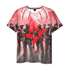 Мужская футболка 3D с принтом CS GO Astralis team в Санкт-Петербурге, 100% полиэфир | прямой крой, круглый вырез горловины, длина до линии бедер | astralis | counter strike | cs | cs go | global | go.offensive | шутер