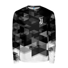 Мужской лонгслив 3D с принтом Juventus 2018 Geometry Sport в Санкт-Петербурге, 100% полиэстер | длинные рукава, круглый вырез горловины, полуприлегающий силуэт | fc | juventus | спорт | спортивные | фк | футбол | футбольный клуб | ювентус