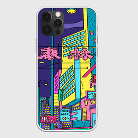 Чехол для iPhone 12 Pro Max с принтом Токио в Санкт-Петербурге, Силикон |  | азия | буквы | вывески | иероглифы | кислота | мегаполис | неон | неонуар | флуо | япония | яркий