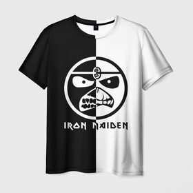 Мужская футболка 3D с принтом Iron Maiden в Санкт-Петербурге, 100% полиэфир | прямой крой, круглый вырез горловины, длина до линии бедер | Тематика изображения на принте: 