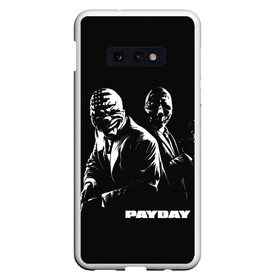 Чехол для Samsung S10E с принтом Payday в Санкт-Петербурге, Силикон | Область печати: задняя сторона чехла, без боковых панелей | chains | dallas | heist | hoxton | payday | the heist | wolf | банк | грабители | мафиози | мафия | наемники | ограбление