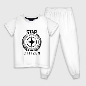 Детская пижама хлопок с принтом Star Citizen в Санкт-Петербурге, 100% хлопок |  брюки и футболка прямого кроя, без карманов, на брюках мягкая резинка на поясе и по низу штанин
 | игра | космический | космос | симулятор