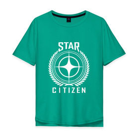 Мужская футболка хлопок Oversize с принтом Star Citizen в Санкт-Петербурге, 100% хлопок | свободный крой, круглый ворот, “спинка” длиннее передней части | игра | космический | космос | симулятор