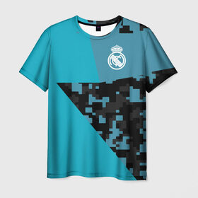 Мужская футболка 3D с принтом Real Madrid 2018 Sportwear в Санкт-Петербурге, 100% полиэфир | прямой крой, круглый вырез горловины, длина до линии бедер | Тематика изображения на принте: 