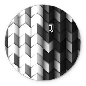 Коврик круглый с принтом Juventus 2018 Geometry Sport в Санкт-Петербурге, резина и полиэстер | круглая форма, изображение наносится на всю лицевую часть | fc | juventus | спорт | спортивные | фк | футбол | футбольный клуб | ювентус