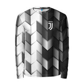 Мужской лонгслив 3D с принтом Juventus 2018 Geometry Sport в Санкт-Петербурге, 100% полиэстер | длинные рукава, круглый вырез горловины, полуприлегающий силуэт | fc | juventus | спорт | спортивные | фк | футбол | футбольный клуб | ювентус