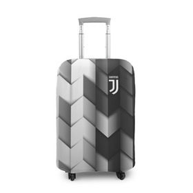 Чехол для чемодана 3D с принтом Juventus 2018 Geometry Sport в Санкт-Петербурге, 86% полиэфир, 14% спандекс | двустороннее нанесение принта, прорези для ручек и колес | fc | juventus | спорт | спортивные | фк | футбол | футбольный клуб | ювентус