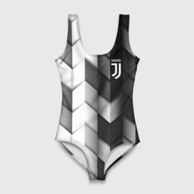 Купальник-боди 3D с принтом Juventus 2018 Geometry Sport в Санкт-Петербурге, 82% полиэстер, 18% эластан | Круглая горловина, круглый вырез на спине | Тематика изображения на принте: fc | juventus | спорт | спортивные | фк | футбол | футбольный клуб | ювентус