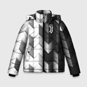 Зимняя куртка для мальчиков 3D с принтом Juventus 2018 Geometry Sport в Санкт-Петербурге, ткань верха — 100% полиэстер; подклад — 100% полиэстер, утеплитель — 100% полиэстер | длина ниже бедра, удлиненная спинка, воротник стойка и отстегивающийся капюшон. Есть боковые карманы с листочкой на кнопках, утяжки по низу изделия и внутренний карман на молнии. 

Предусмотрены светоотражающий принт на спинке, радужный светоотражающий элемент на пуллере молнии и на резинке для утяжки | fc | juventus | спорт | спортивные | фк | футбол | футбольный клуб | ювентус