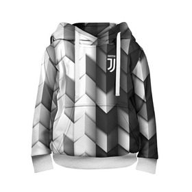 Детская толстовка 3D с принтом Juventus 2018 Geometry Sport в Санкт-Петербурге, 100% полиэстер | двухслойный капюшон со шнурком для регулировки, мягкие манжеты на рукавах и по низу толстовки, спереди карман-кенгуру с мягким внутренним слоем | fc | juventus | спорт | спортивные | фк | футбол | футбольный клуб | ювентус