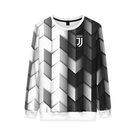 Женский свитшот 3D с принтом Juventus 2018 Geometry Sport в Санкт-Петербурге, 100% полиэстер с мягким внутренним слоем | круглый вырез горловины, мягкая резинка на манжетах и поясе, свободная посадка по фигуре | fc | juventus | спорт | спортивные | фк | футбол | футбольный клуб | ювентус