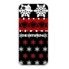 Чехол для iPhone 5/5S матовый с принтом Праздничный The Offspring в Санкт-Петербурге, Силикон | Область печати: задняя сторона чехла, без боковых панелей | Тематика изображения на принте: the offspring | офспринг | оффспринг | рок