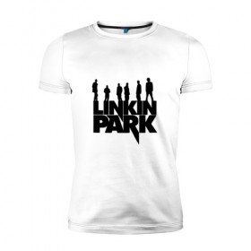 Мужская футболка премиум с принтом Linkin Park в Санкт-Петербурге, 92% хлопок, 8% лайкра | приталенный силуэт, круглый вырез ворота, длина до линии бедра, короткий рукав | bennington | chester | linkin park | альтернативный | беннингтон | группа | ленкин | линкин | майк | метал | музыкант | ню | нюметал | парк | певец | рок | рэп | честер | электроник