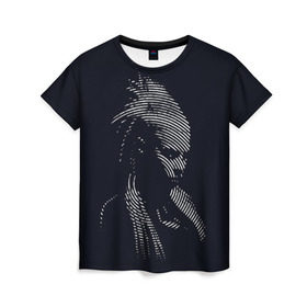 Женская футболка 3D с принтом Йоланди Фиссер в Санкт-Петербурге, 100% полиэфир ( синтетическое хлопкоподобное полотно) | прямой крой, круглый вырез горловины, длина до линии бедер | die antwoord | yolandi visser |   | йоланди фиссер