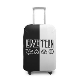 Чехол для чемодана 3D с принтом Led Zeppelin в Санкт-Петербурге, 86% полиэфир, 14% спандекс | двустороннее нанесение принта, прорези для ручек и колес | Тематика изображения на принте: led | led zeppelin | блюз | группа | джимми пейдж | джон генри бонэм | джон пол джонс | лед зепелен | лед зеппелин | метал | роберт плант | рок | тяжелый | фолк | хард | хардрок | хеви | хевиметал