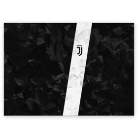 Поздравительная открытка с принтом Juventus 2018 Line в Санкт-Петербурге, 100% бумага | плотность бумаги 280 г/м2, матовая, на обратной стороне линовка и место для марки
 | fc | juventus | спорт | спортивные | фк | футбол | футбольный клуб | ювентус