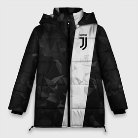 Женская зимняя куртка 3D с принтом Juventus 2018 Line в Санкт-Петербурге, верх — 100% полиэстер; подкладка — 100% полиэстер; утеплитель — 100% полиэстер | длина ниже бедра, силуэт Оверсайз. Есть воротник-стойка, отстегивающийся капюшон и ветрозащитная планка. 

Боковые карманы с листочкой на кнопках и внутренний карман на молнии | fc | juventus | спорт | спортивные | фк | футбол | футбольный клуб | ювентус