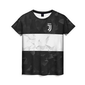 Женская футболка 3D с принтом Juventus 2018 White Line в Санкт-Петербурге, 100% полиэфир ( синтетическое хлопкоподобное полотно) | прямой крой, круглый вырез горловины, длина до линии бедер | fc | juventus | спорт | спортивные | фк | футбол | футбольный клуб | ювентус
