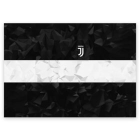 Поздравительная открытка с принтом Juventus White Line в Санкт-Петербурге, 100% бумага | плотность бумаги 280 г/м2, матовая, на обратной стороне линовка и место для марки
 | fc | juventus | спорт | спортивные | фк | футбол | футбольный клуб | ювентус