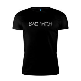 Мужская футболка премиум с принтом Bad Witch в Санкт-Петербурге, 92% хлопок, 8% лайкра | приталенный силуэт, круглый вырез ворота, длина до линии бедра, короткий рукав | ahs | american horror story | американская история ужасов