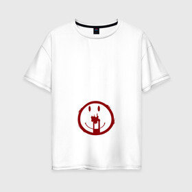 Женская футболка хлопок Oversize с принтом Cult в Санкт-Петербурге, 100% хлопок | свободный крой, круглый ворот, спущенный рукав, длина до линии бедер
 | ahs | american horror story | американская история ужасов
