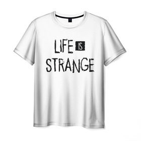 Мужская футболка 3D с принтом Life is Strange в Санкт-Петербурге, 100% полиэфир | прямой крой, круглый вырез горловины, длина до линии бедер | life is strange 2 | игра | лайф ис стрэндж | надпись