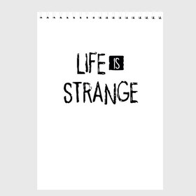 Скетчбук с принтом Life is Strange в Санкт-Петербурге, 100% бумага
 | 48 листов, плотность листов — 100 г/м2, плотность картонной обложки — 250 г/м2. Листы скреплены сверху удобной пружинной спиралью | life is strange 2 | игра | лайф ис стрэндж | надпись