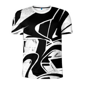 Мужская футболка 3D спортивная с принтом Городское граффити в Санкт-Петербурге, 100% полиэстер с улучшенными характеристиками | приталенный силуэт, круглая горловина, широкие плечи, сужается к линии бедра | color | graffity | urban | город | граффити | краски | уличное искусство