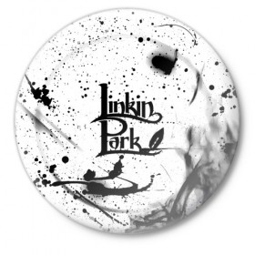 Значок с принтом Linkin Park в Санкт-Петербурге,  металл | круглая форма, металлическая застежка в виде булавки | Тематика изображения на принте: chester bennington | linkin park | беннингтон честер | линкин парк