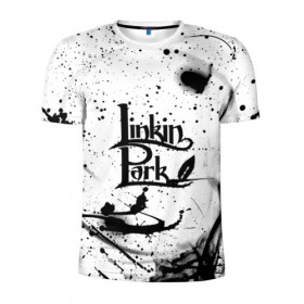 Мужская футболка 3D спортивная с принтом Linkin Park в Санкт-Петербурге, 100% полиэстер с улучшенными характеристиками | приталенный силуэт, круглая горловина, широкие плечи, сужается к линии бедра | chester bennington | linkin park | беннингтон честер | линкин парк