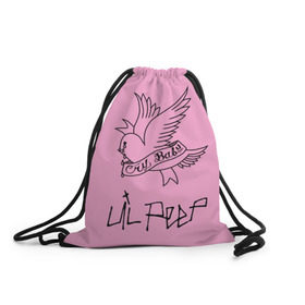 Рюкзак-мешок 3D с принтом LIL PEEP. Cry Baby в Санкт-Петербурге, 100% полиэстер | плотность ткани — 200 г/м2, размер — 35 х 45 см; лямки — толстые шнурки, застежка на шнуровке, без карманов и подкладки | lil peep. cry baby | лил пип