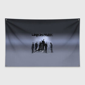 Флаг-баннер с принтом Группа Linkin Park в Санкт-Петербурге, 100% полиэстер | размер 67 х 109 см, плотность ткани — 95 г/м2; по краям флага есть четыре люверса для крепления | bennington | chester | linkin park | альтернативный | беннингтон | группа | ленкин | линкин | майк | метал | музыкант | ню | нюметал | парк | певец | рок | рэп | честер | электроник