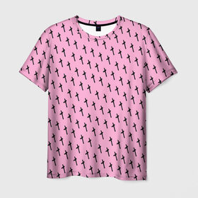 Мужская футболка 3D с принтом LiL PEEP Pattern в Санкт-Петербурге, 100% полиэфир | прямой крой, круглый вырез горловины, длина до линии бедер | lil peep. cry baby | лил пип