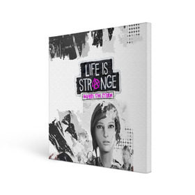 Холст квадратный с принтом Chloe. Life is Strange. в Санкт-Петербурге, 100% ПВХ |  | before the storm | black and white | chloe | grunge | life is strange | pink | punk | гранж | розовый | хлоя | черно белое