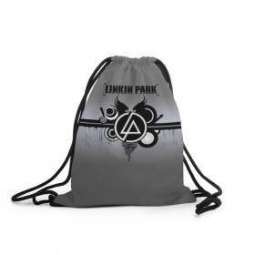 Рюкзак-мешок 3D с принтом Linkin Park в Санкт-Петербурге, 100% полиэстер | плотность ткани — 200 г/м2, размер — 35 х 45 см; лямки — толстые шнурки, застежка на шнуровке, без карманов и подкладки | 