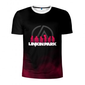 Мужская футболка 3D спортивная с принтом Linkin Park в Санкт-Петербурге, 100% полиэстер с улучшенными характеристиками | приталенный силуэт, круглая горловина, широкие плечи, сужается к линии бедра | chester bennington | linkin park | беннингтон честер | линкин парк