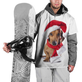 Накидка на куртку 3D с принтом Новый год со стилягами в Санкт-Петербурге, 100% полиэстер |  | елка | зима | мороз | новый год | пес | снег | снежинки | собака