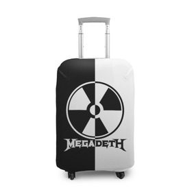 Чехол для чемодана 3D с принтом Megadeth в Санкт-Петербурге, 86% полиэфир, 14% спандекс | двустороннее нанесение принта, прорези для ручек и колес | megadet | megadeth | группа | дирк вербурен | дэвид эллефсон | дэйв мастейн | кико лоурейро | мегадет | мегадетх | метал | рок | трэш | трэшметал | тяжелый | хард | хардрок | хеви | хевиметал