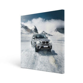 Холст квадратный с принтом BMW X5 в Санкт-Петербурге, 100% ПВХ |  | Тематика изображения на принте: auto | race | авто | автомобиль | бмв | бумер | бэха | гонки | марка | машина