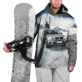 Накидка на куртку 3D с принтом BMW X5 в Санкт-Петербурге, 100% полиэстер |  | auto | race | авто | автомобиль | бмв | бумер | бэха | гонки | марка | машина