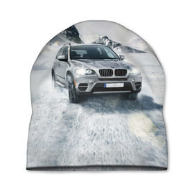 Шапка 3D с принтом BMW X5 в Санкт-Петербурге, 100% полиэстер | универсальный размер, печать по всей поверхности изделия | auto | race | авто | автомобиль | бмв | бумер | бэха | гонки | марка | машина