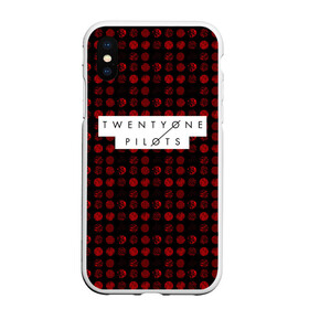 Чехол для iPhone XS Max матовый с принтом Twenty One Pilots Red в Санкт-Петербурге, Силикон | Область печати: задняя сторона чехла, без боковых панелей | rock | t.o.p. | top | twenty one pilots | рок