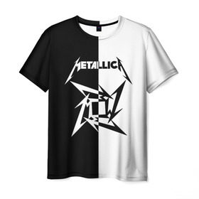 Мужская футболка 3D с принтом Metallica в Санкт-Петербурге, 100% полиэфир | прямой крой, круглый вырез горловины, длина до линии бедер | metallica | группа | джеймс хэтфилд | кирк хэмметт | ларс ульрих | метал | металика | металлика | миталика | музыка | роберт трухильо | рок | трэш | трэшметал | хард | хардрок | хеви | хевиметал