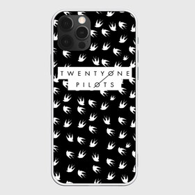 Чехол для iPhone 12 Pro Max с принтом Twenty One Pilots Birds White в Санкт-Петербурге, Силикон |  | Тематика изображения на принте: rock | t.o.p. | top | twenty one pilots | рок