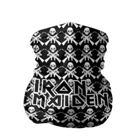 Бандана-труба 3D с принтом Iron Maiden в Санкт-Петербурге, 100% полиэстер, ткань с особыми свойствами — Activecool | плотность 150‒180 г/м2; хорошо тянется, но сохраняет форму | iron maiden | адриан смит | айрон мейден | гроза | группа | дэйв мюррей | железная дева | ирон майден | метал | мрачный | музыка | песни | рок | стив харрис | тяжелый | флаг | хеви | хевиметал